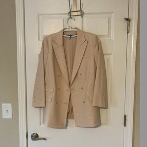 Size 8 Antonio Melani Pink Double-Breasted Blazer